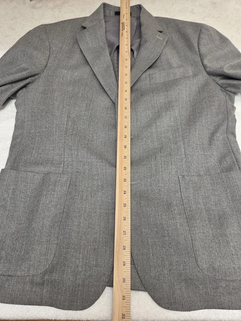 Vince Men's Drago 14.5 Micron Wool Light Gray Italian Sport Coat Blazer (42R)